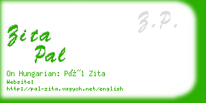 zita pal business card